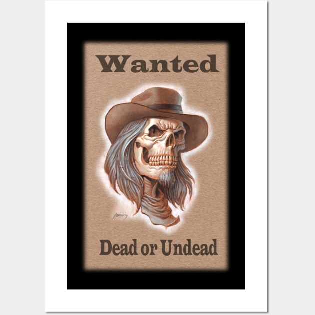 Wanted- outlaw Zombie Wall Art by Paul_Abrams